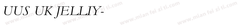 UUS UK JELLIY字体转换
